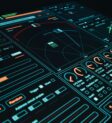 AI phone automation system futuristic dashboard AI phone automation system futuristic dashboard