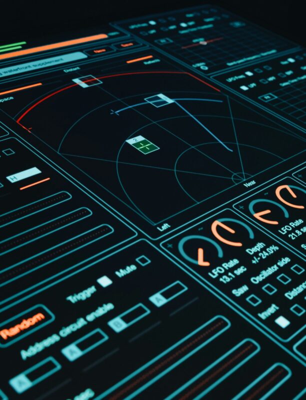 AI phone automation system futuristic dashboard AI phone automation system futuristic dashboard