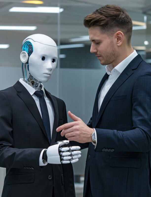AI voice assistant speaking to customer AI voice assistant speaking to customer